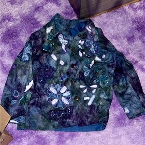 Colorful Floral Patterned Jacket